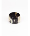 Elastic bracelet in marbled horn