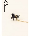 Pendentif Cheval en corne noire et nacre