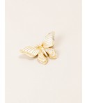 Butterfly brooch in blond horn