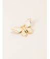 Butterfly brooch in blond horn