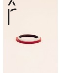 Tu Vi bracelet in horn and lacquer 2 colors (grey, red)