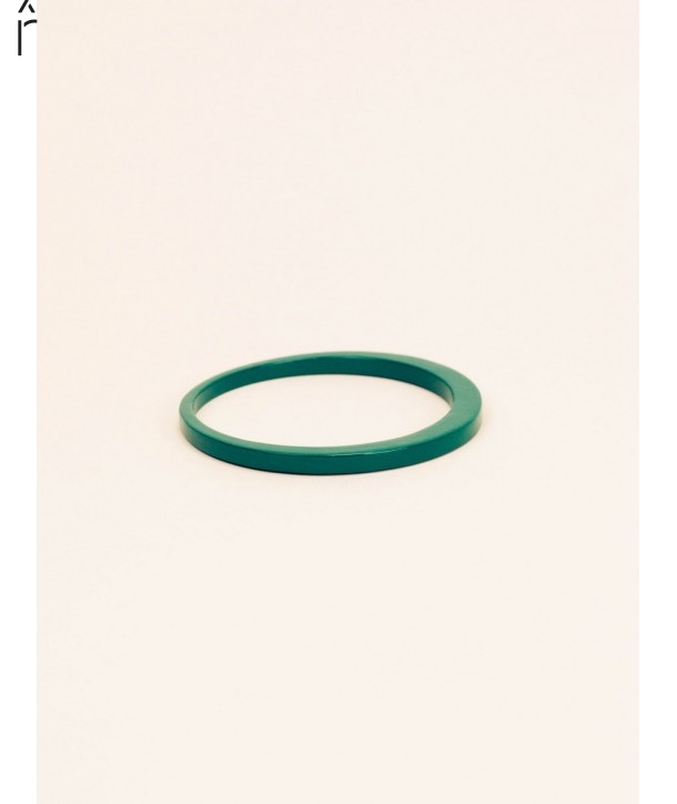 Bracelet irrégulier Tu Vi en corne et laque Vert Bois