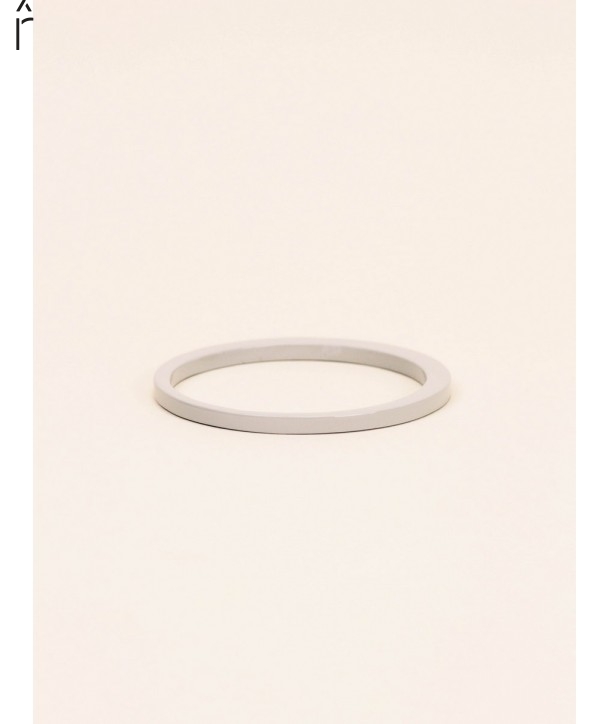 Metal irregular Tu Vi bracelet in horn and grey lacquer