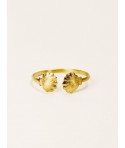 Shell Bracelet in brass with gold plated