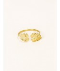 Bracelet Monstera en laiton plaqué or