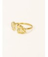Monstera Bracelet in brass with gold plated