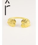 Bracelet Monstera en laiton brut