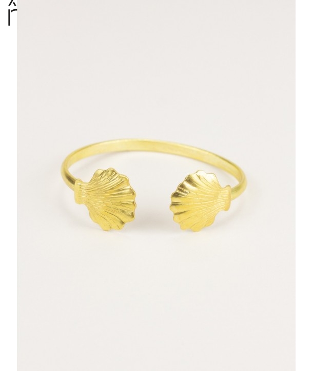 Shell Bracelet in brass
