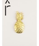 Pineapple brooch in brass