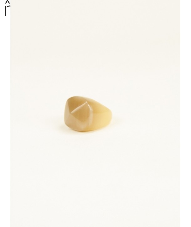 Bague Radiant en corne blonde