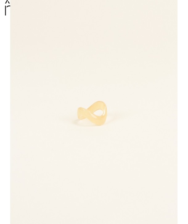 Bague Onde en corne blonde