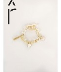 Charms chain bracelet in blond horn