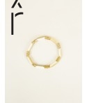 Bracelet élastique Gélule en corne blonde