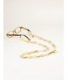 Figure glasses chain in blond horn