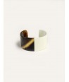 Ivory lacquered cuff in hoof