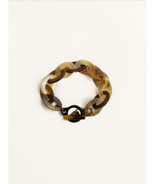 Bracelet in hoof with oval rings
