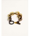 Bracelet in hoof with oval rings