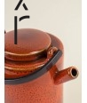 Hoa Bien red ceramic teapot - black brass handle