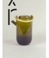 Hoa Bien green ceramic teapot - brass handle
