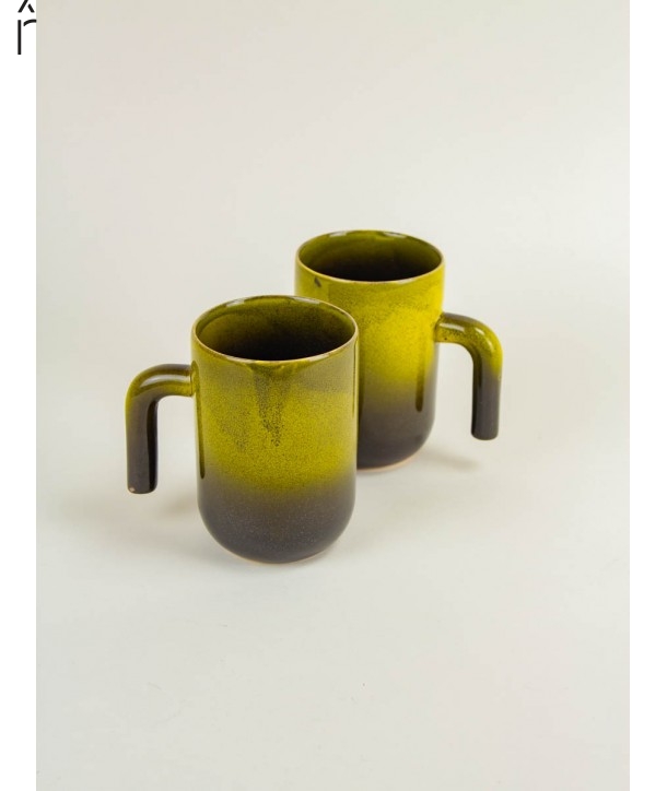 Set de 2 mug Hoa Bien en céramique - vert