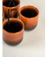 Set de 6 tasses Hoa Bien en céramique - rouge