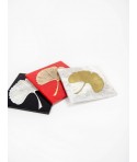 Gingko square tablemat in stone with black background