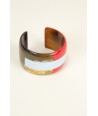Sinh Nhat cuff in hoof with two-tone lacquer in size S