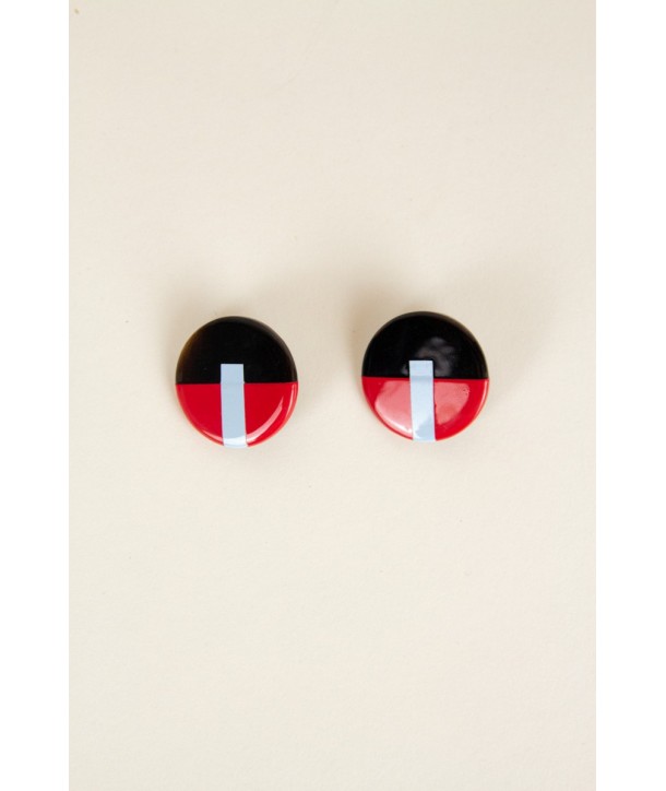 Earrings Sinh Nhat 4 in hoof with two-tone lacquer