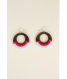 Earrings Sinh Nhat 2 in clogs with two-tone lacquer
