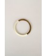 Single bangle in blond horn with ivory lacquer size S
