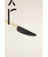 African black horn and yellow laquer butter knife