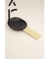 African black horn with yellow laquer rice spoon