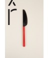 African black horn and red laquer butter knife