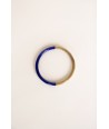 Single bangle in blond and indigo lacquer horn size S