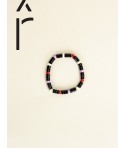 Bracelet élastique Pastilles en sabot et laque