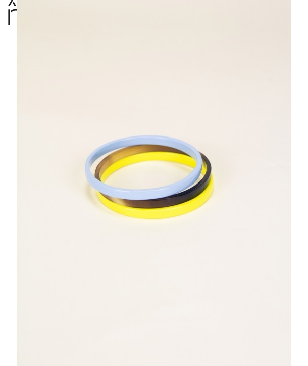 Yellow blue Sureau bracelets