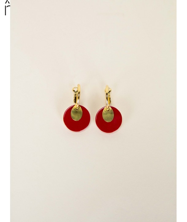 Red Timbale earrings