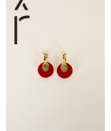 Red Timbale earrings
