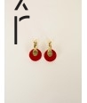 Red Timbale earrings