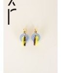 Yellow blue Anse earrings