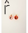 Orange Ormeau earrings