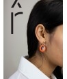 Orange Ormeau earrings