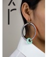 Orange green Cime earrings