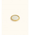 Small round mirror in natural stone
