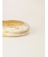 Saturn" bracelet in blond horn"