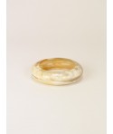 Bracelet "Saturne" en corne blonde