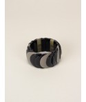 Cream coffee lacquered scale bracelet