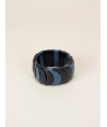 Gray-blue lacquered scale bracelet
