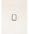 Square ring in blond and black horn