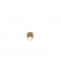 Bague haute arrondie en corne blonde